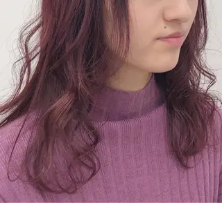 ミディアム カラー 柔らかbeige モトキのヘアスタイル