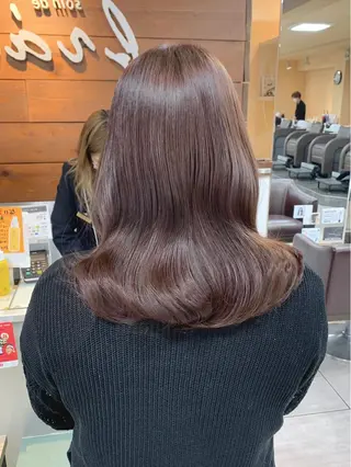 ミディアム 🫧艶髪カラー🫧 森本くるみのヘアスタイル