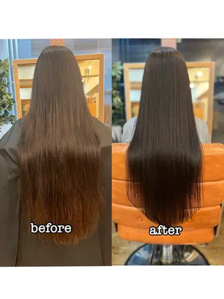 ロング ⚪️髪質改善 縮毛 店長 コウ⚪️のヘアスタイル