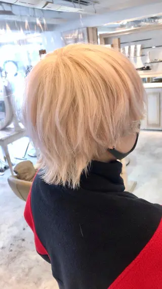 ショート カラー デザインカラー🎨 下北沢 / 磯部のヘアスタイル