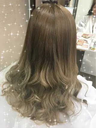 ロング カラー 韓国ヘア得意❤︎森澤 悠佳のヘアスタイル