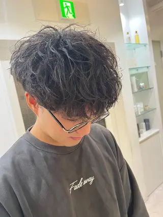 ミディアム 小村 敏司のヘアスタイル
