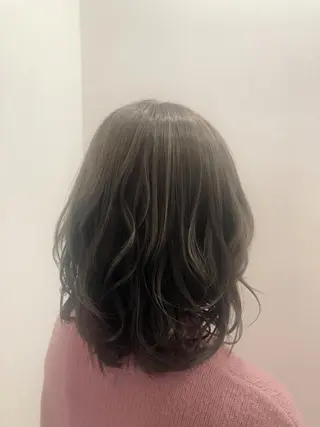 セミロング カラー 森本　舞✴︎ 似合わせパーマのヘアスタイル