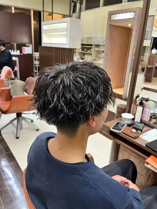 ショート パーマ メンズ AROH  men's cut&men's perm 船橋店所属・🧊メンズ特化🧊 高木航希のヘアスタイル