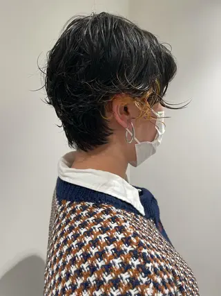 ショート パーマ 吉田一輝 外国人パーマのヘアスタイル