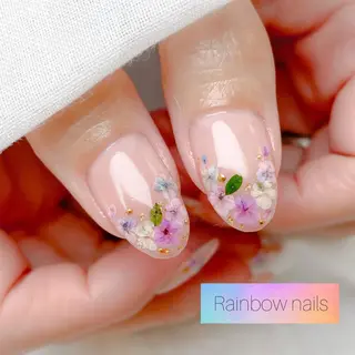 ネイル Rainbow nailsくろちゃんのネイルデザイン
