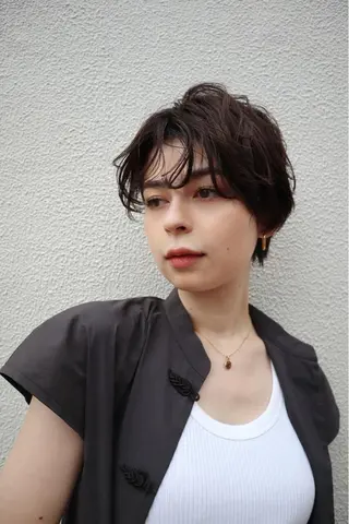 ショート カラー トヤマ セシルヘアー神戸元町のヘアスタイル