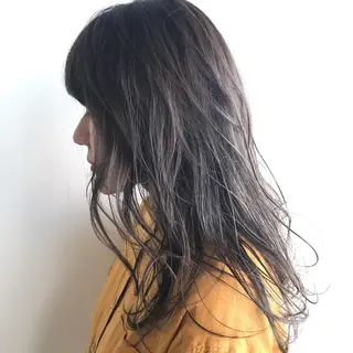 ロング カラー グランジヘア 無造作ヘアHYUGAのヘアスタイル