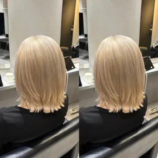 ミディアム カラー Minami. 🩵 再現性特化ヘアのヘアスタイル