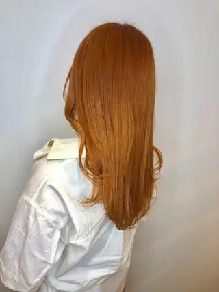 セミロング 美髪改善×シールエク ステ/ヨシモトカンジのヘアスタイル