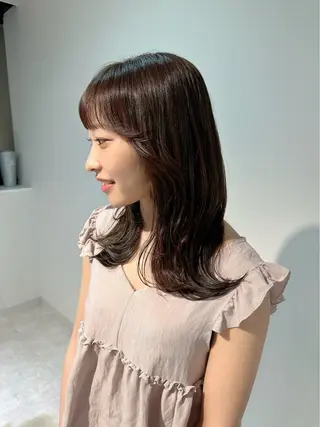 セミロング カラー LICO HAIR＆RELAXATION 名駅店所属・メンズ特化美容師/ パーマ/波巻き/陸翔のヘアスタイル