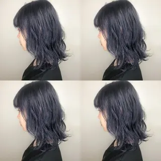 ミディアム カラー 竹内啓太 ボブのヘアスタイル