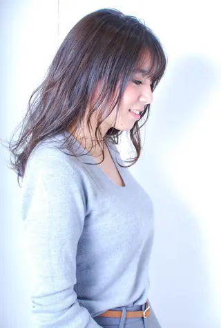 ミディアム カラー ハイライト/髪質改善 ✂️十河祐輝のヘアスタイル