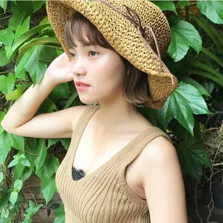 ショート LOREN＋透明感 オリーブhirokoのヘアスタイル