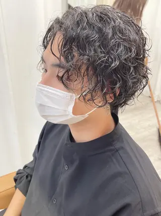 ミディアム パーマ メンズ メンズ専門 Stylist吉川のヘアスタイル
