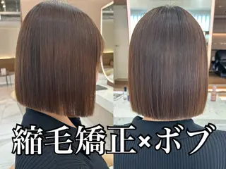 ショート 山田勇真 ボブ/縮毛矯正/金山のヘアスタイル