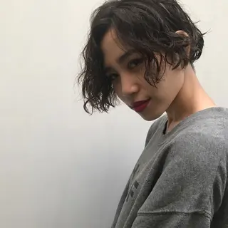 ショート パーマ 日々所属・谷 大地のヘアスタイル
