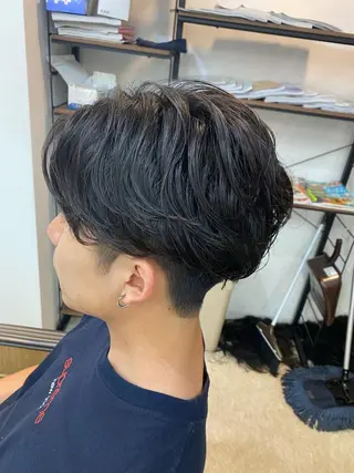 パーマ メンズ 柴田 将のヘアスタイル