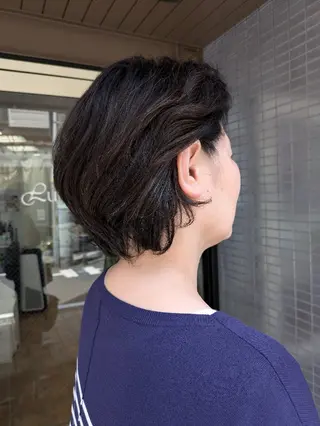 パーマ 大人女性カット/ヘア セット✨️片本🌸のヘアスタイル