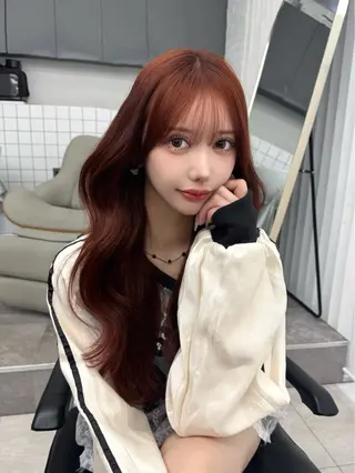 ロング カラー 高島大登/顔周り /レイヤーカットのヘアスタイル