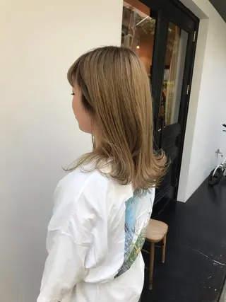 ミディアム カラー tonari 梅田、中崎町のヘアスタイル