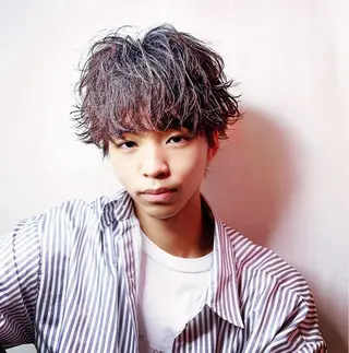 メンズ メンズ特化/上野 暖色カラー ダイチのヘアスタイル