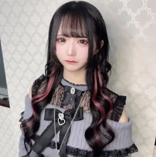 ロング 甘辛地雷☘韓国系❦ エクステNo1♡ルナのヘアスタイル