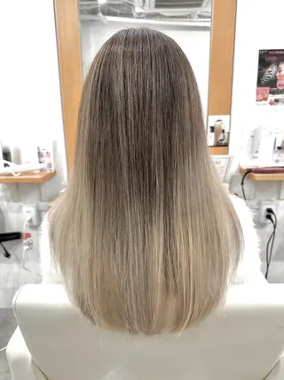 ロング カラー ヘアアレンジ SALOWIN京都河原町Suite店所属・外国人風レイヤー/ ハイトーンSHUのヘアスタイル