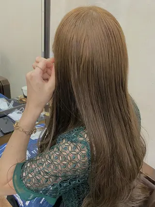 ロング カラー 🟢NEGi🟣 🫧髪質改善のヘアスタイル