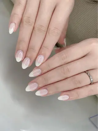 ネイル I-nailロング /ワンホン/キラキラのネイルデザイン