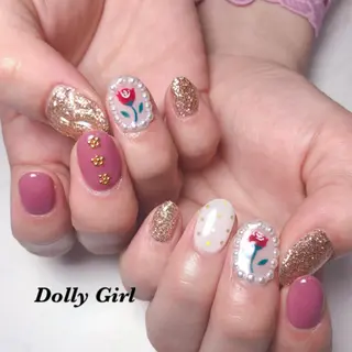 ネイル 個室ネイルサロンDolly  Girl〜ドーリーガール〜所属・DollyGirl KYOKOのネイルデザイン