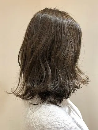 ミディアム カラー ヘアアレンジ 店長/ 加藤 流菜のヘアスタイル
