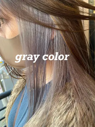 ロング カラー 黒木 栞のヘアスタイル