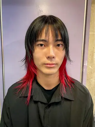 セミロング ハイトーン/ブリーチ /ウルフ⛓️MAKIのヘアスタイル