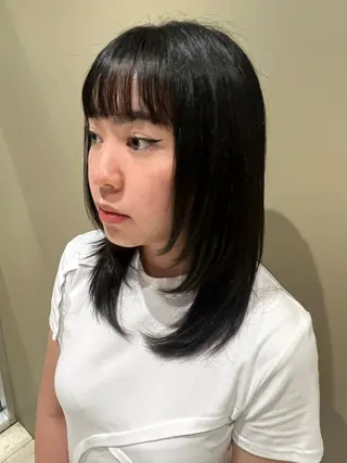 ミディアム 舟橋 瑞稀のヘアスタイル