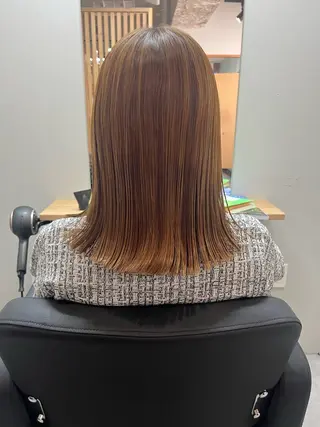 ミディアム eMir... 武蔵小杉所属・新舘 怜奈のヘアスタイル