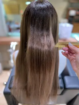 ミディアム カラー キッズ 🎀羽エクステ&韓国 ヘア大人気♡mi🌙のヘアスタイル