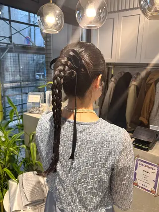 ロング ヘアアレンジ わださこ ひなこのヘアスタイル