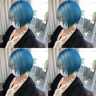 ショート カラー 💜ハイトーン💛 マジカルかいちゃんのヘアスタイル