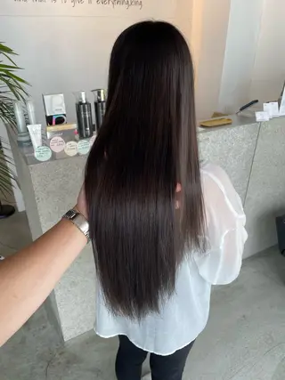 ロング カラー K!ng所属・レイヤーカット/ 髪質改善/ハイライトのヘアスタイル