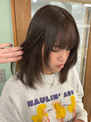 ミディアム カラー 暖色カラー/ さえのヘアスタイル