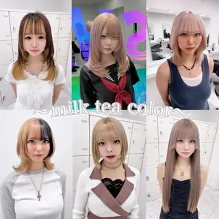 ミディアム カラー 🫧ハイトーン特化 🐺矢島タツキ🐺のヘアスタイル