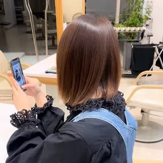 ミディアム ミタニ/髪質改善 /レイヤーカットのヘアスタイル
