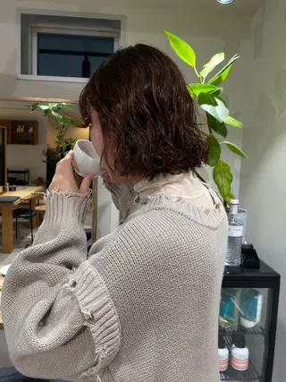 ミディアム パーマ iroha/ n.w.h🎀のヘアスタイル