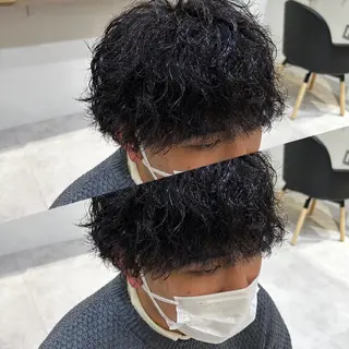 ショート パーマ メンズ AI TOKYO men’s  横浜所属・メンズ支持数No.1 👑リュウ👑のヘアスタイル