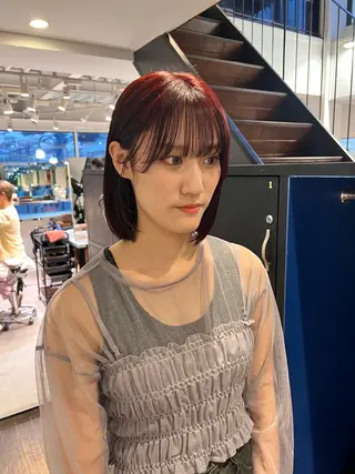 ミディアム 渋谷🎀透明感カラー レイヤー/mikuのヘアスタイル