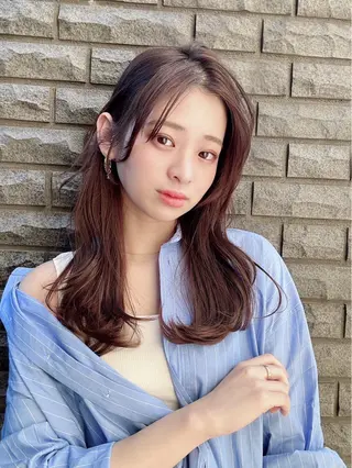 ロング 小峰 星花のヘアスタイル