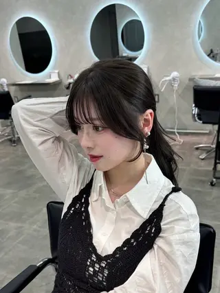 ロング カラー 韓国レイヤーカット 🇰🇷千葉のヘアスタイル