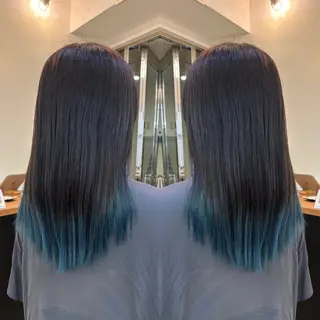 セミロング カラー ☻モエカ/ハイトーン アレンジ☻のヘアスタイル