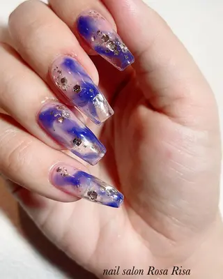 ロング ネイル ネイルスタジオ シェイクユアハンズのネイルデザイン